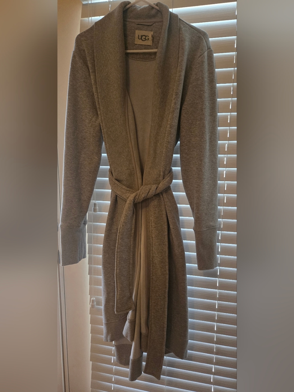 UGG Karoline Fleece Robe In Gray - Size XL - Picture 9 of 9